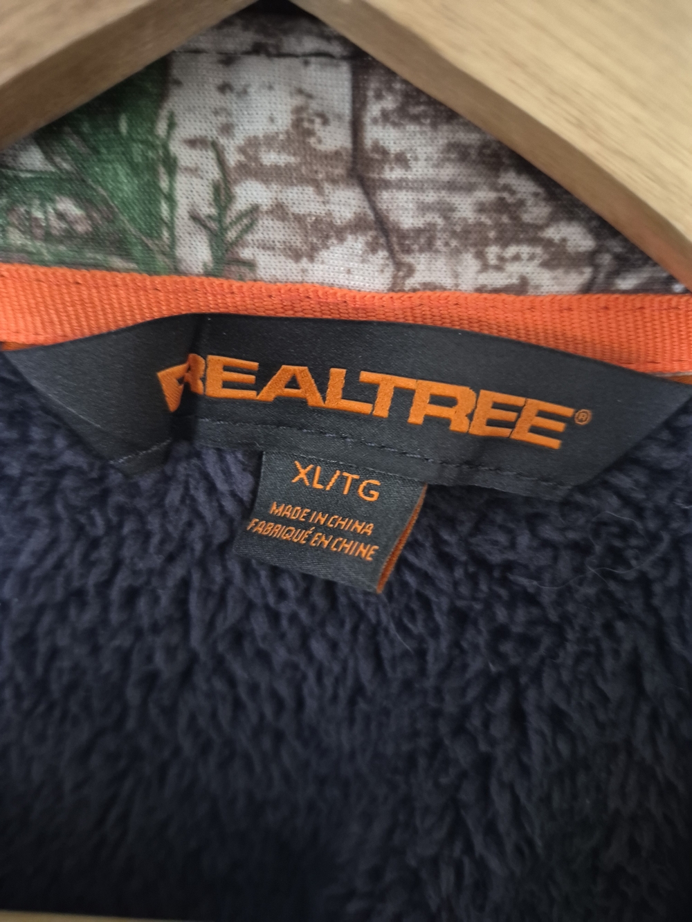 Realtree Men’s XL Plaid Fleece-Lined Shirt Jacket Shacket Blue - Picture 9 of 9